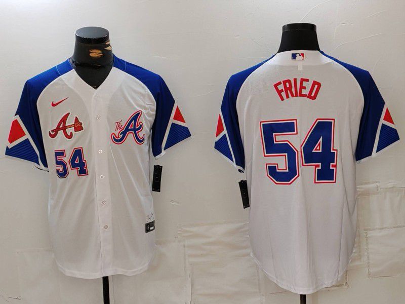 Men Atlanta Braves #54 Fried White City Edition 2024 Nike MLB Jersey style 5->atlanta braves->MLB Jersey